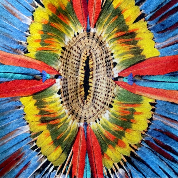 Jean Paul Gaultier Vintage Soleil Designer 1990s Printed Halter Dress - Picture 12 of 14